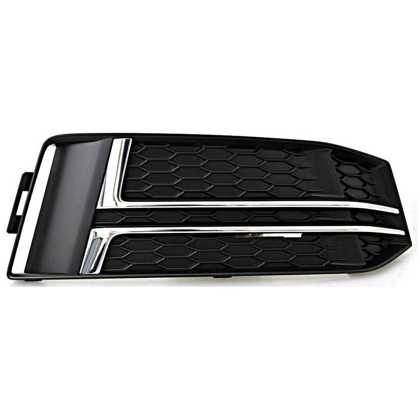 Audi Foglight Grille - Passenger Side (Satin Black/Black) (S-Line) 8W0807682FRU6